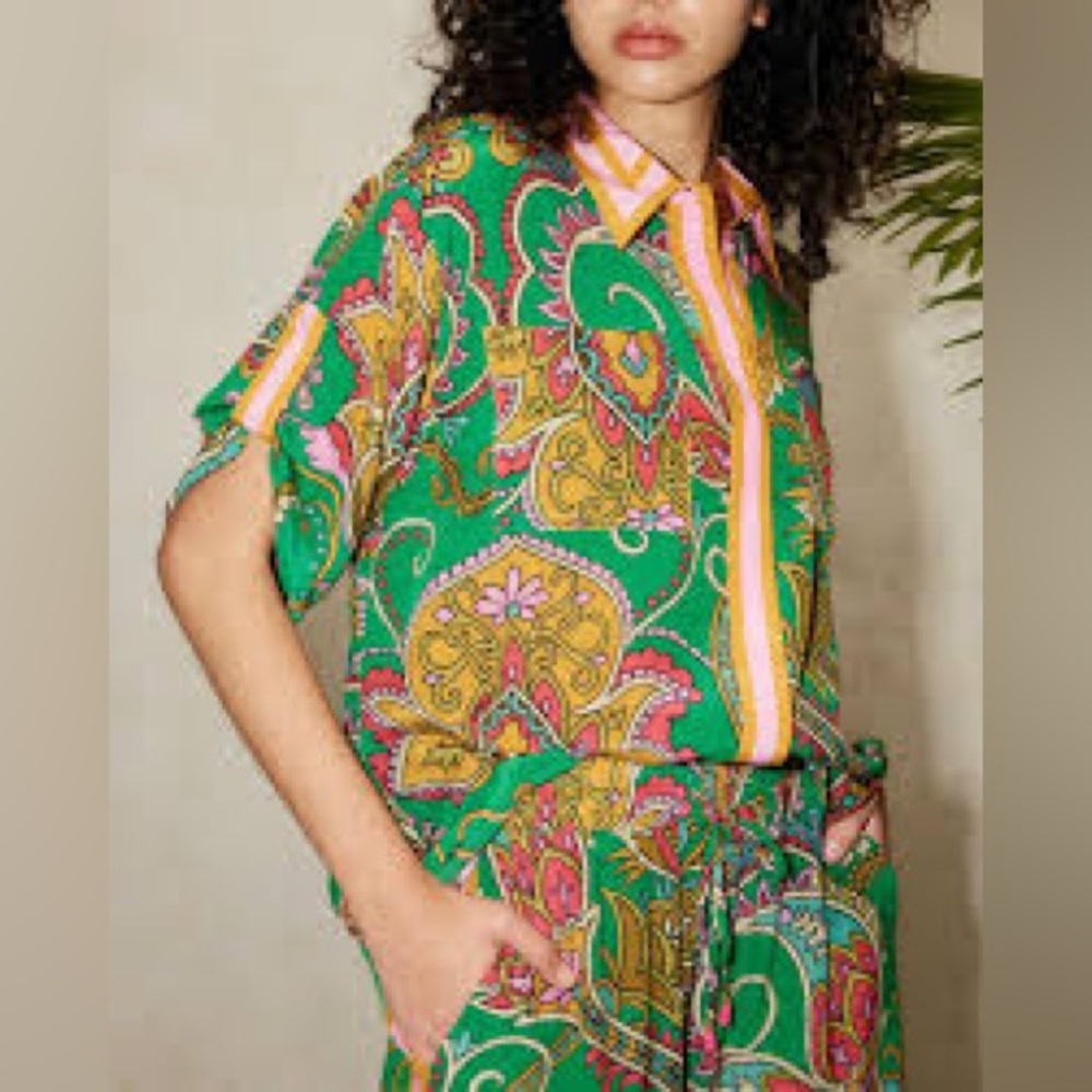 Alemais Marion Oversized Silk Shirt